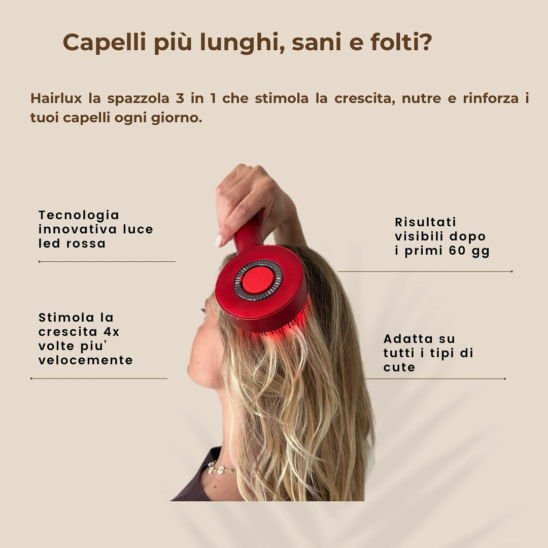 HairLux - La Spazzola Anticaduta Professionale per Capelli più Lunghi e Sani